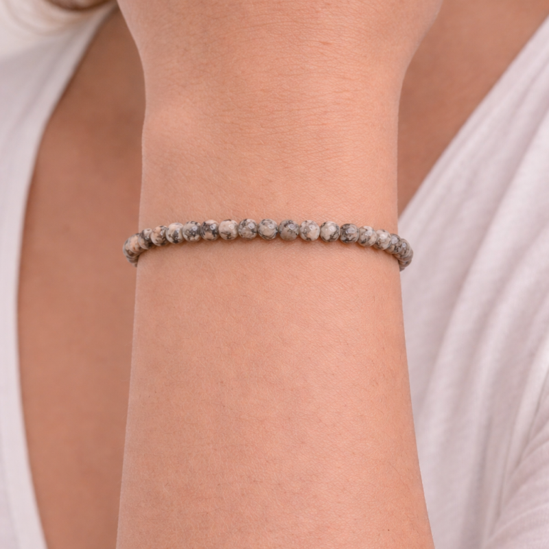 Pulsera Jaspe Mapa 4 mm