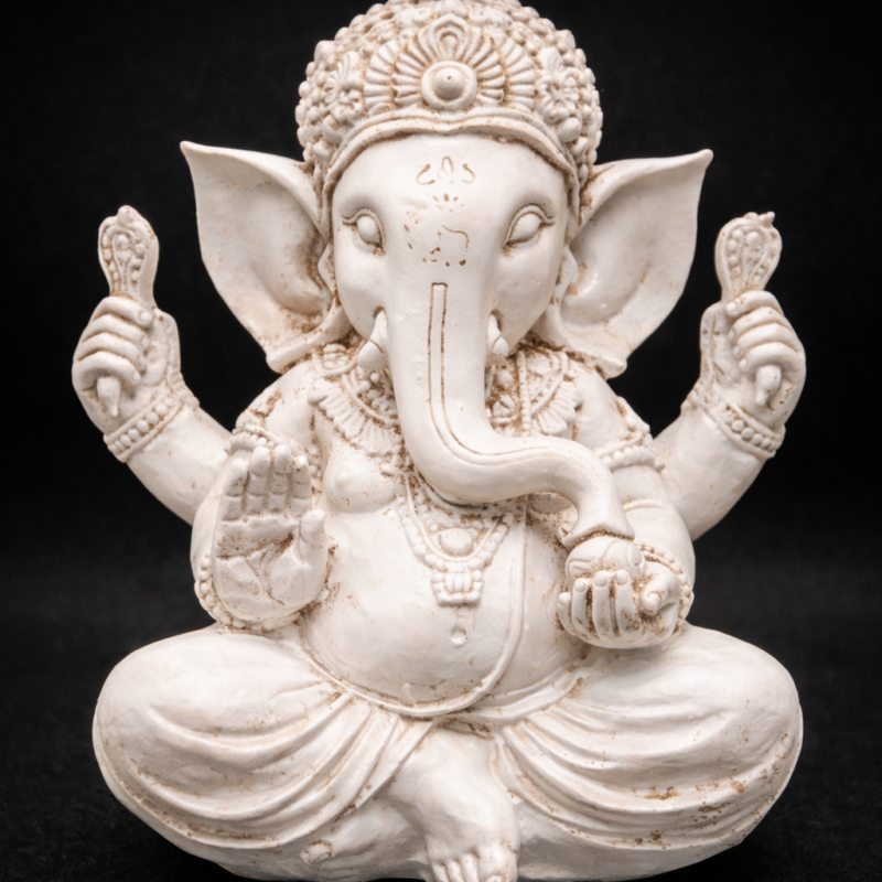 Ganesha Color Marfil - 23 cm