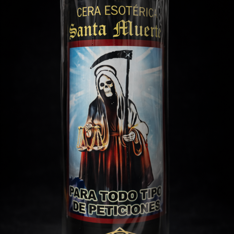 Velón con Fluido Santa Muerte