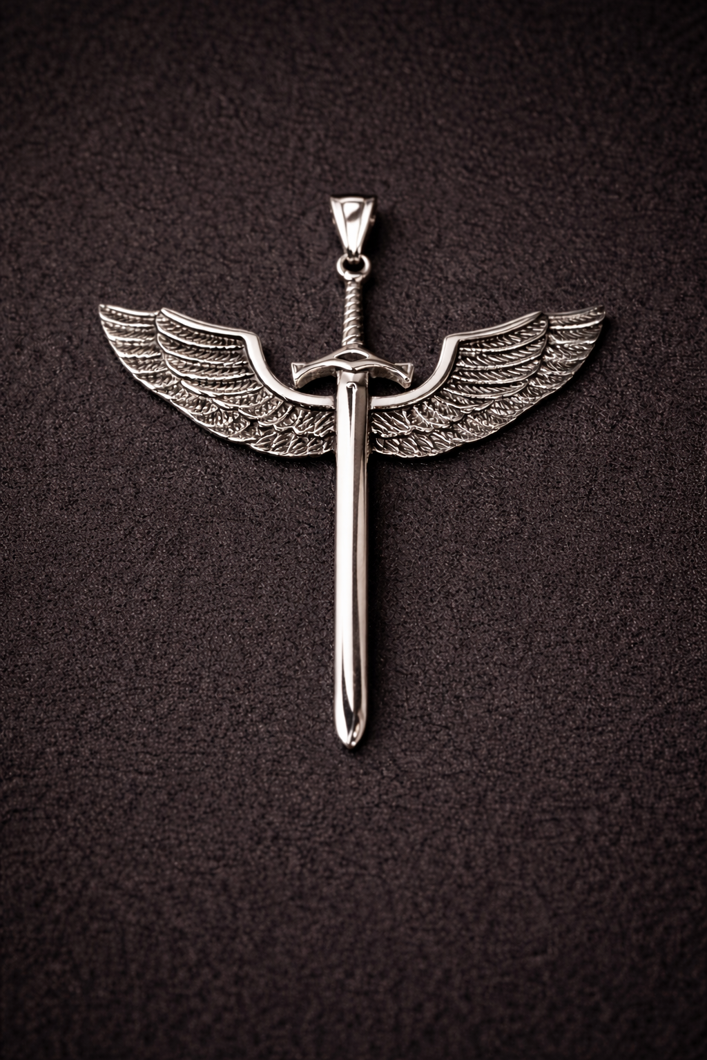 Colgante Espada San Miguel (sin cadena) - Acero Inoxidable