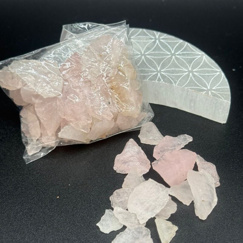 Virutas de Cuarzo Rosa (60gr)