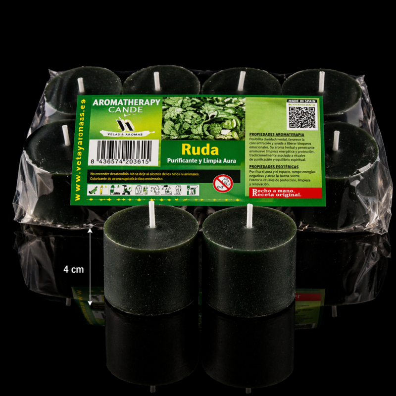 Pack Velas de Aroma Ruda (8 Unidades)