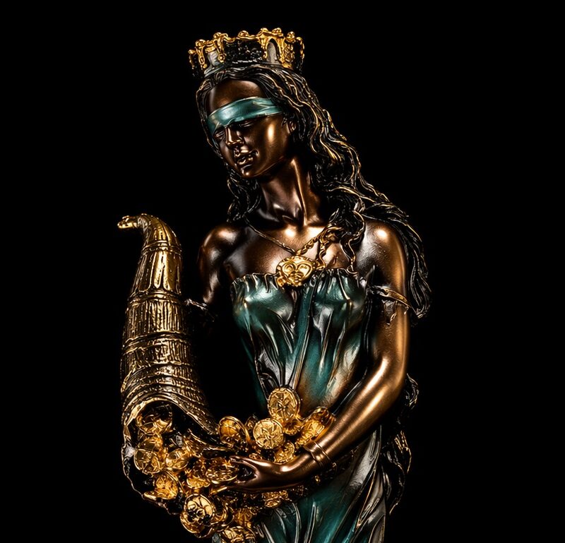 Diosa de la Fortuna Verde - 26 cm