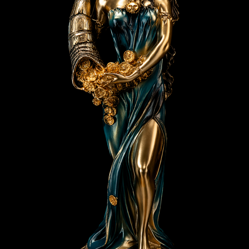 Diosa de la Fortuna Azul - 26 cm