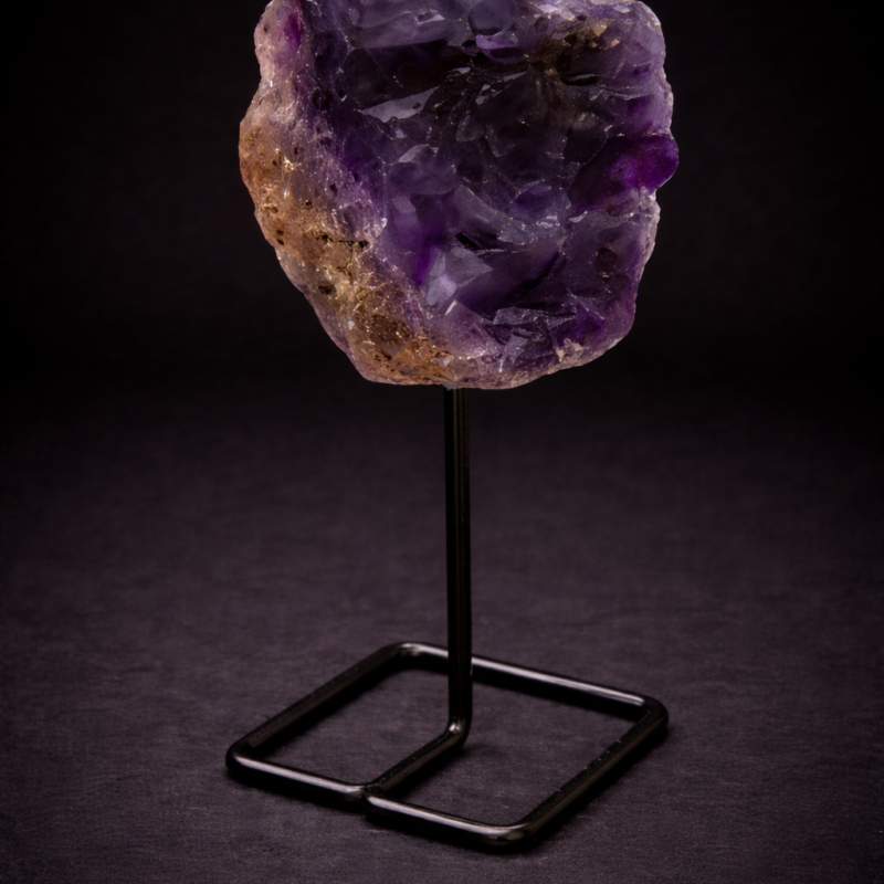 Peana con Mineral Amatista