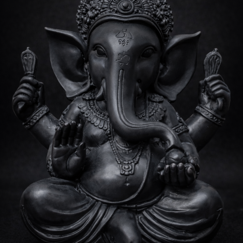 Ganesha Color Negro (23 cm)