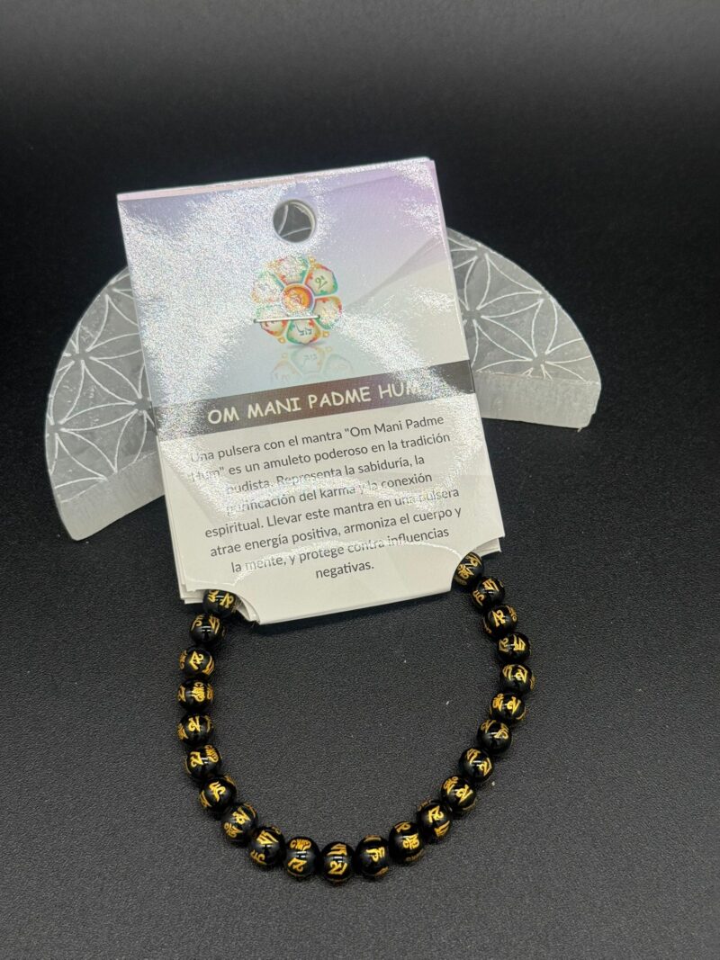Pulsera Con El Mantra Om Mani Padme Hum