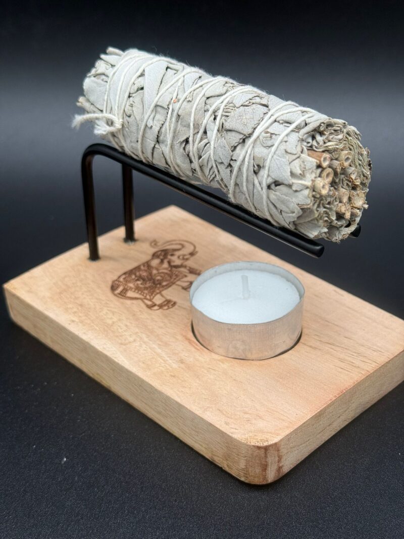 Quemador Palo Santo/Sahumerios Elefante De La Suerte 13x9cm