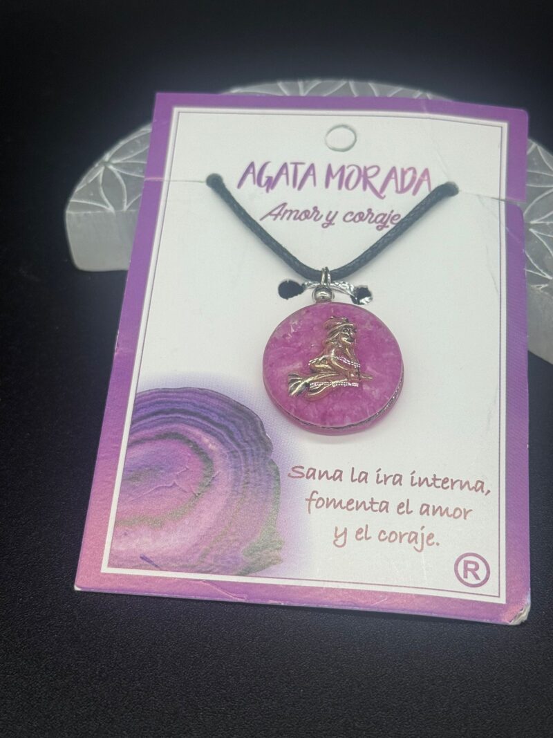 Colgante Orgonita Ágata Morada