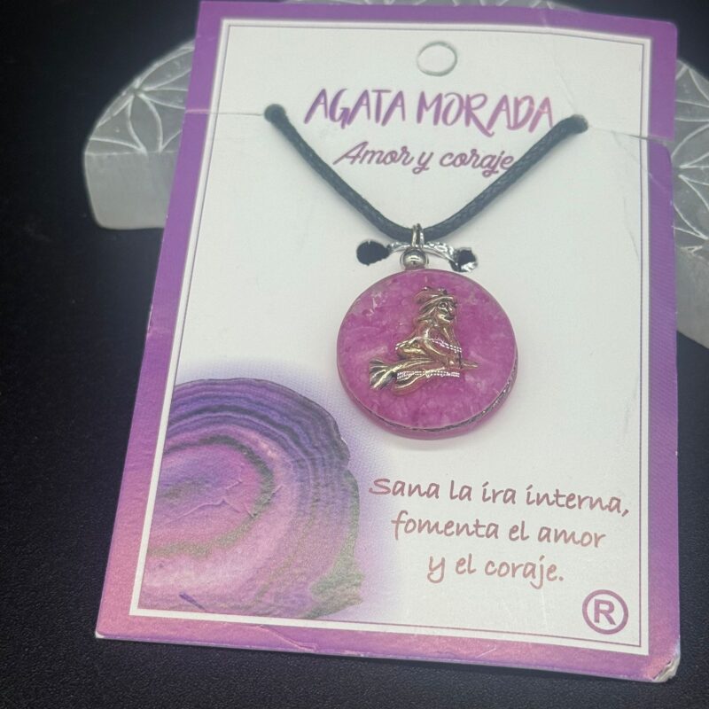 Colgante Orgonita Ágata Morada