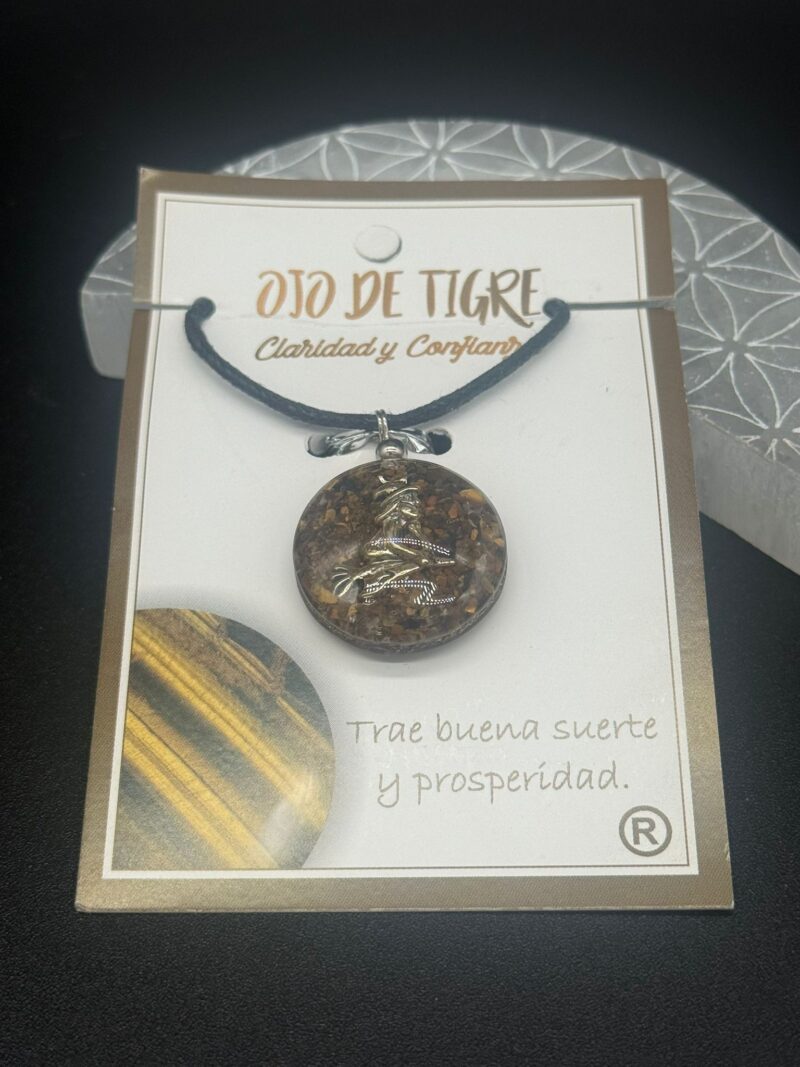 Colgante Orgonita Ojo de Tigre