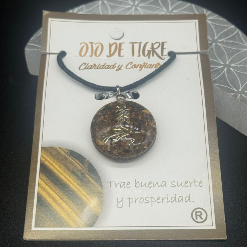 Colgante Orgonita Ojo de Tigre