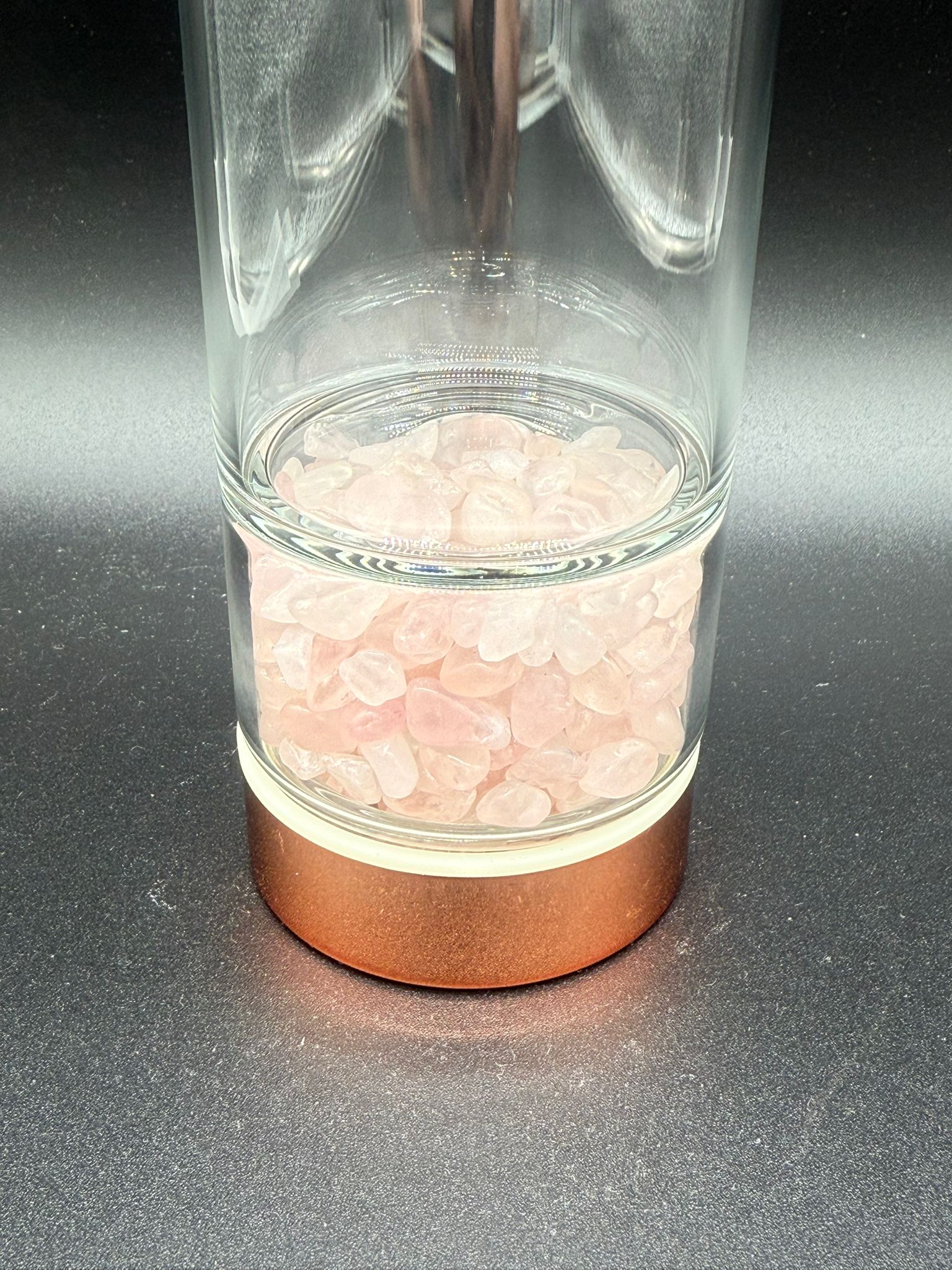 Botella con Infusor de Té y Cuarzo Rosa - Imagen 2