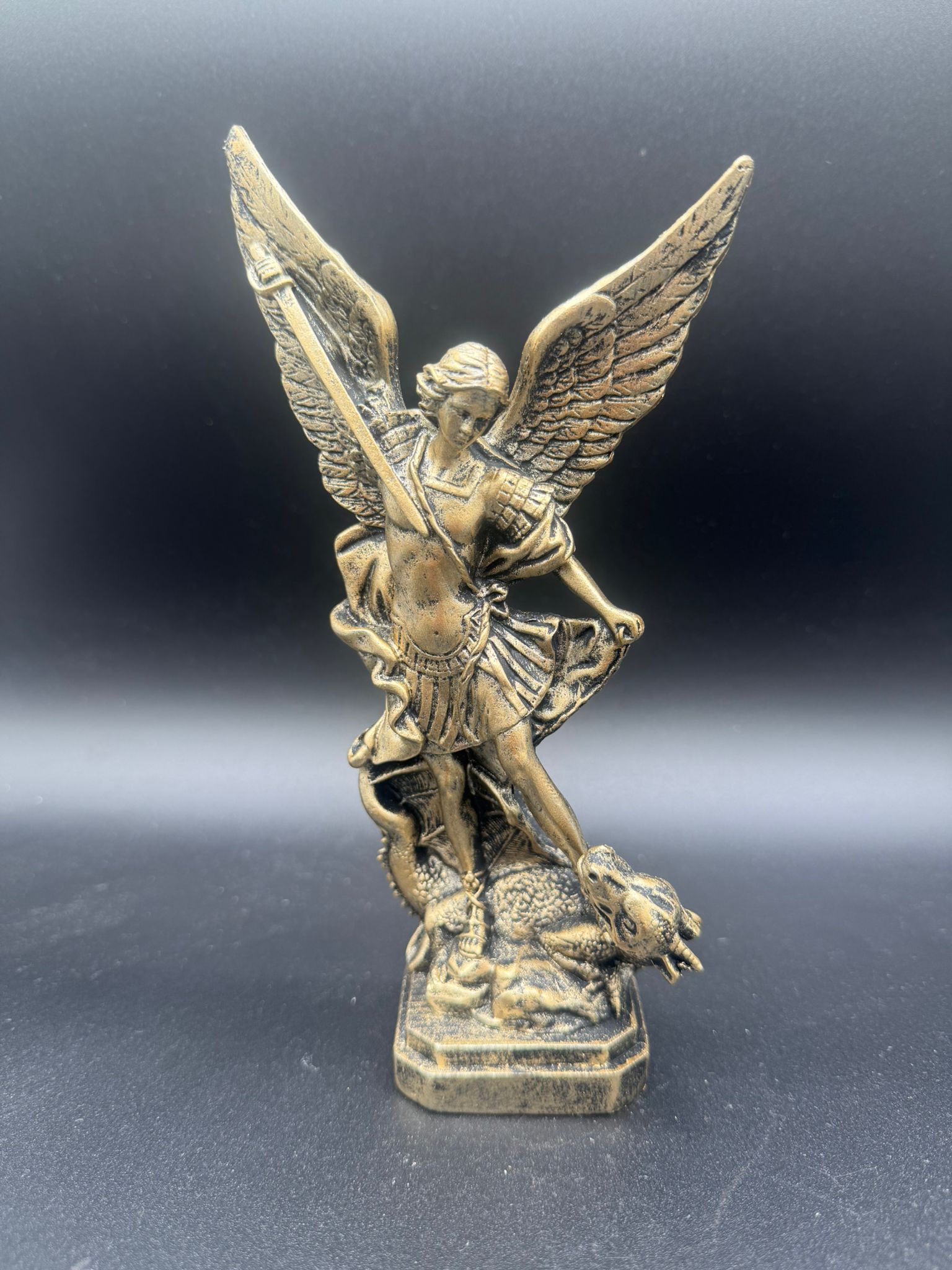 Arcángel San Miguel Bronce (20cm)