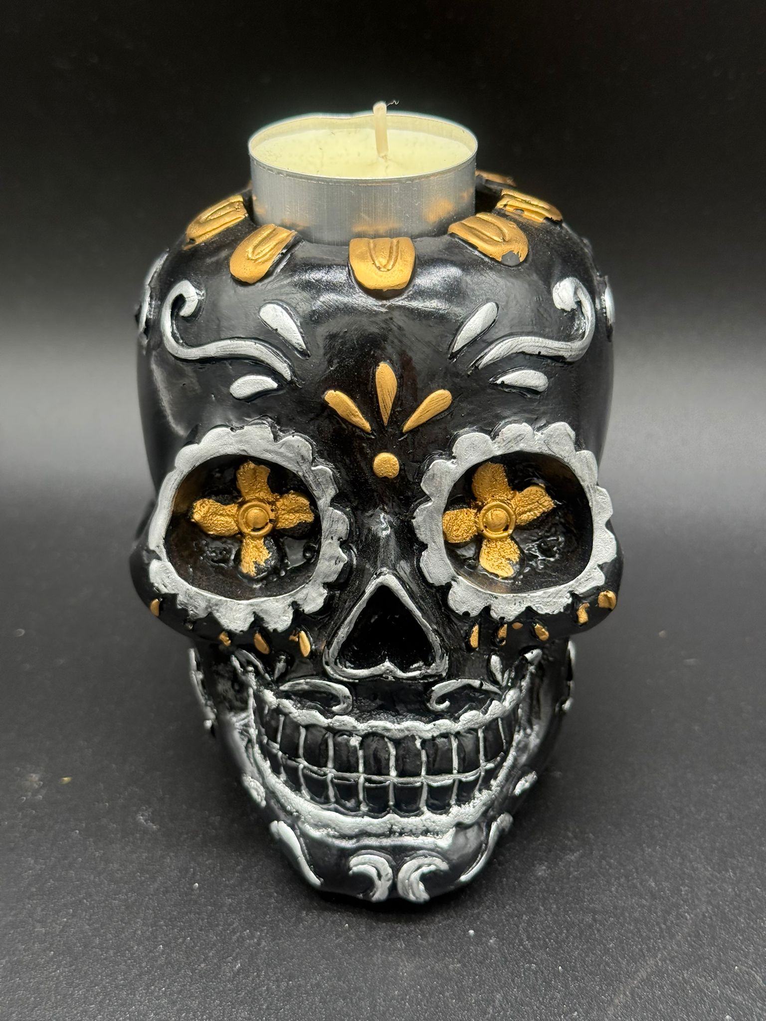 Portavelas Catrina Negra