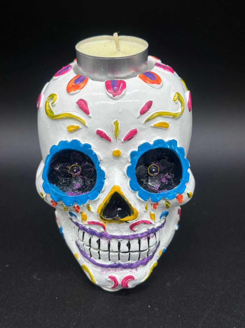 Portavelas Catrina Blanca