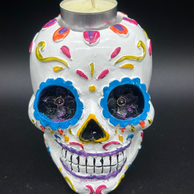 Portavelas Catrina Blanca