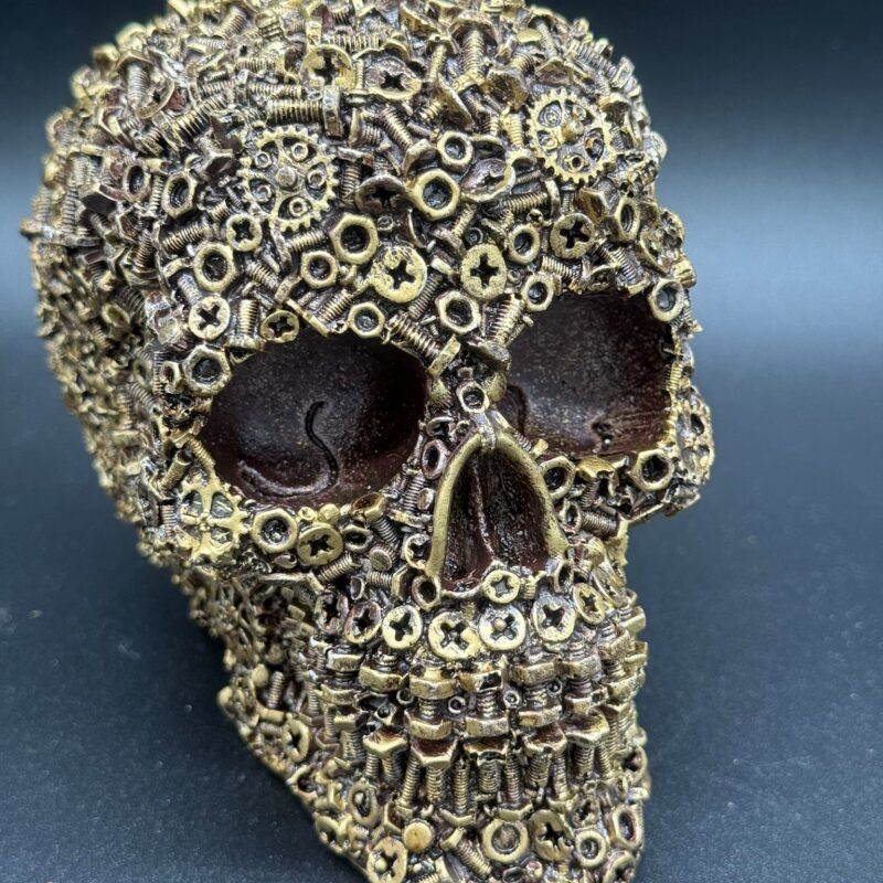 Calavera con Tornillos Bronce