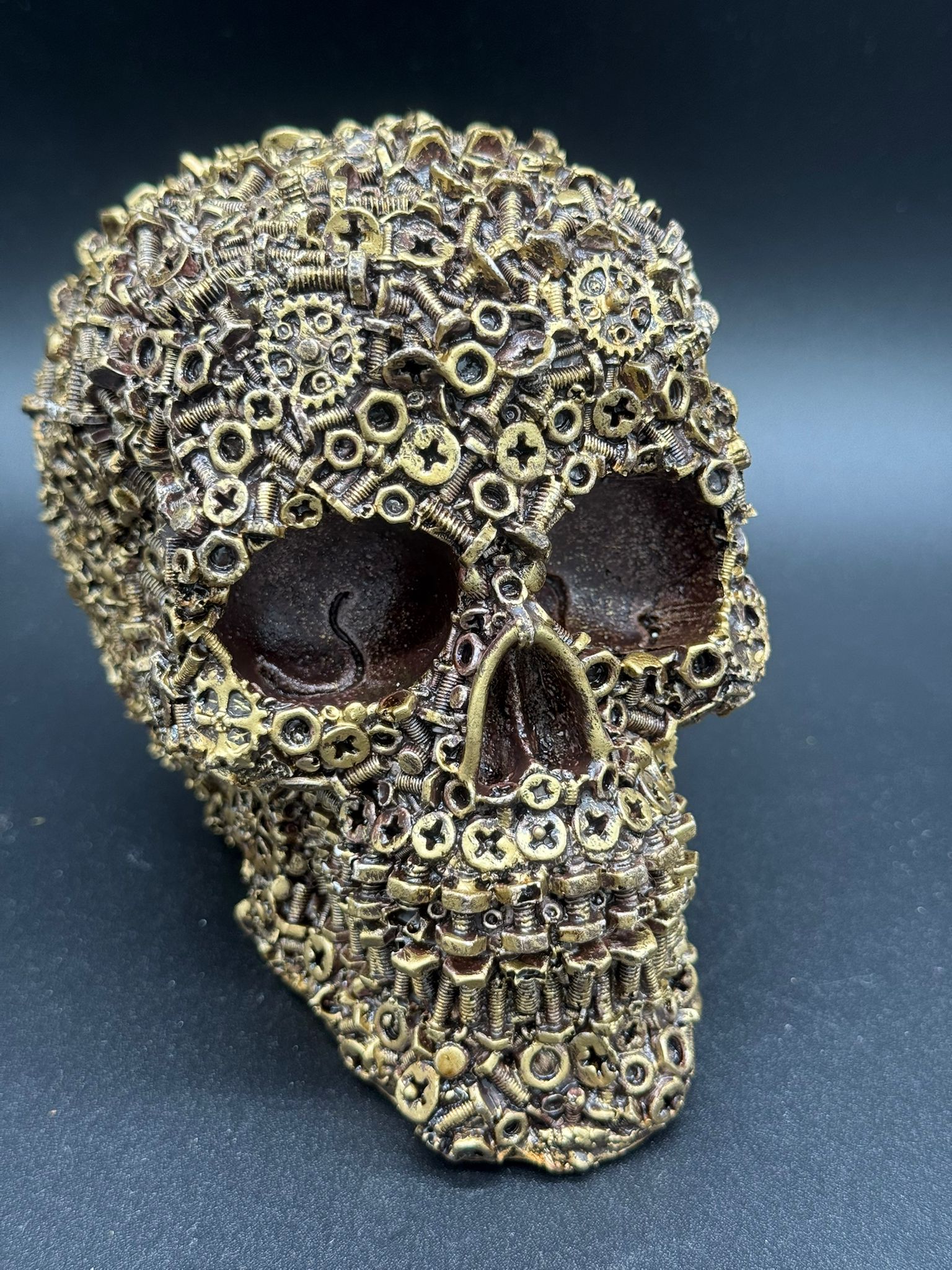 Calavera con Tornillos Bronce