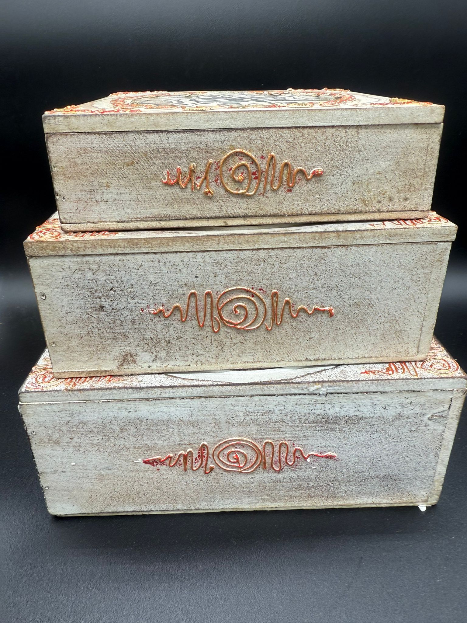 Pack 3 Cajas de Madera Ganesha - Imagen 2