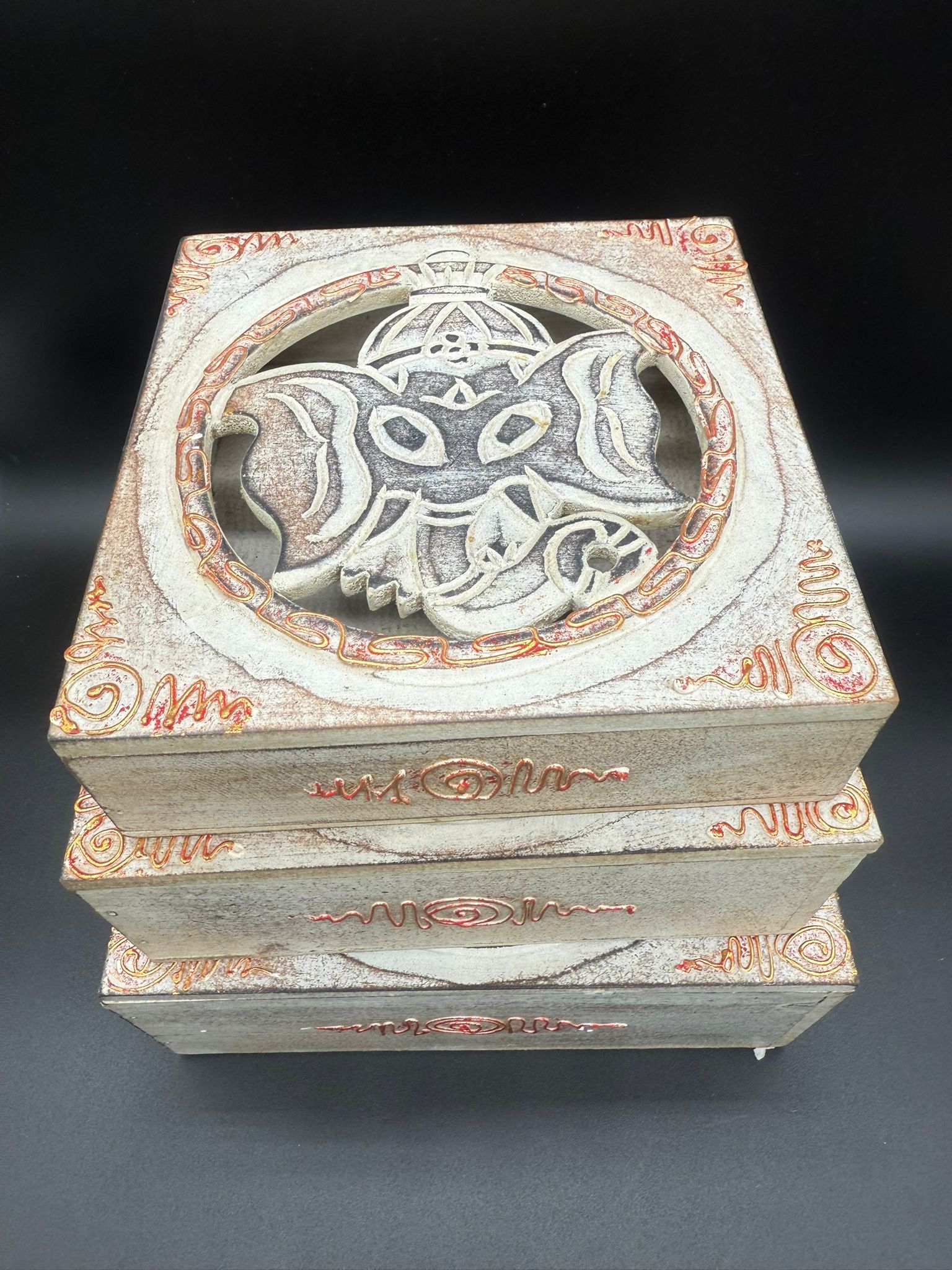 Pack 3 Cajas de Madera Ganesha