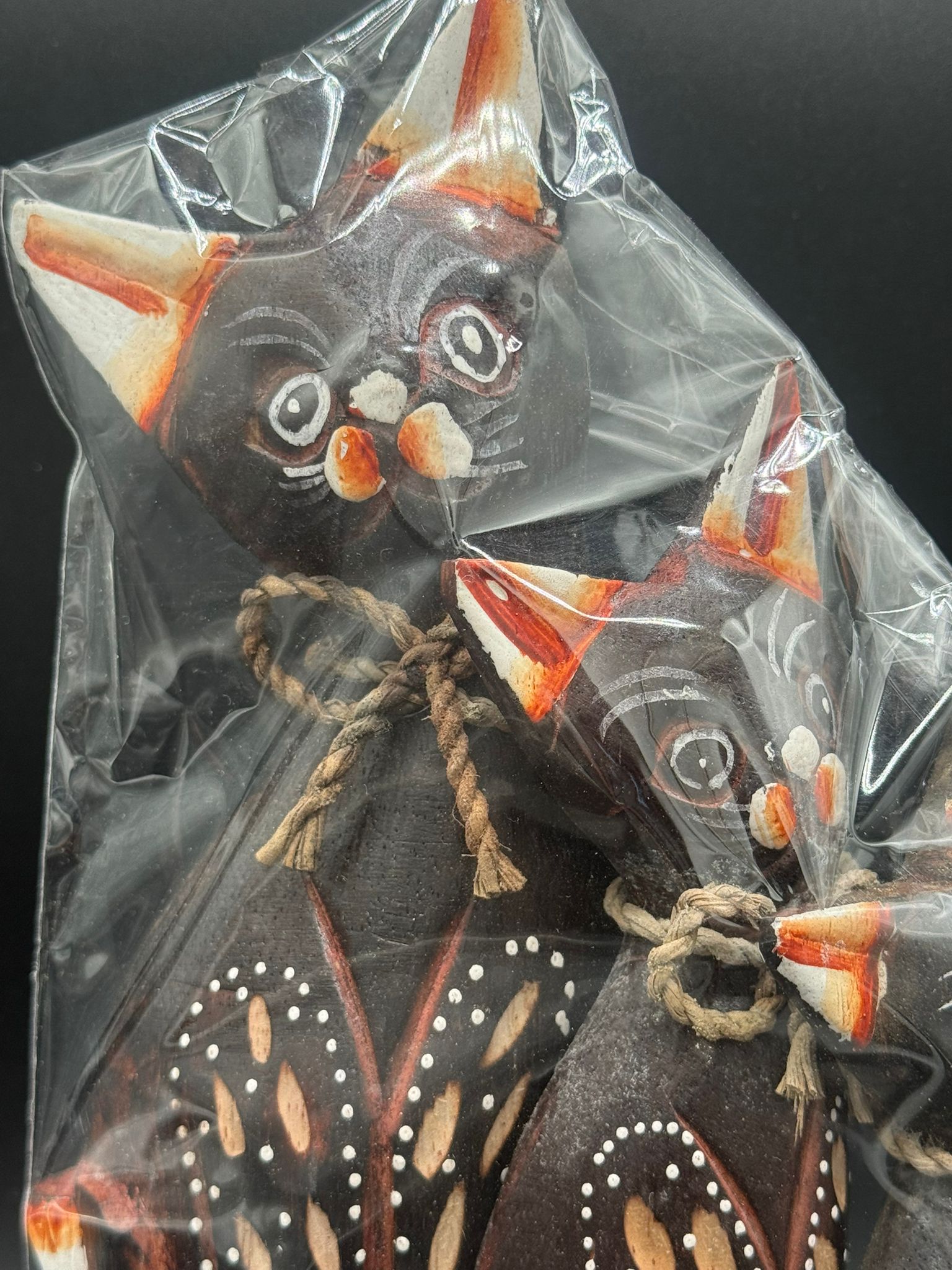 Trio de Gatitos de Madera - Imagen 2