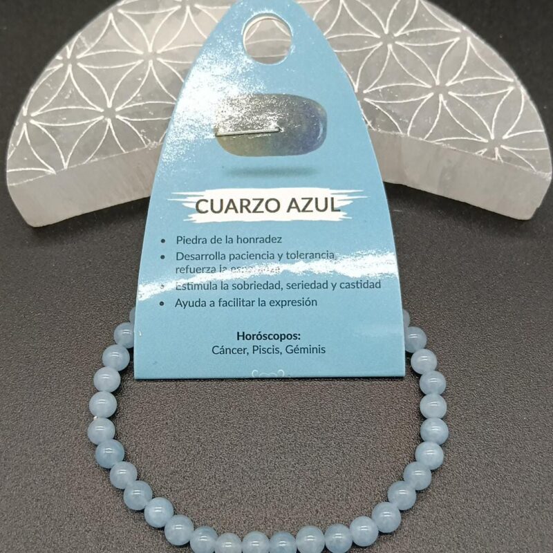 Pulsera Cuarzo Azul 4-5mm