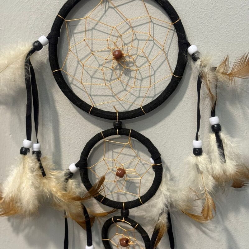 Atrapasueños Mediano Triple (Negro)