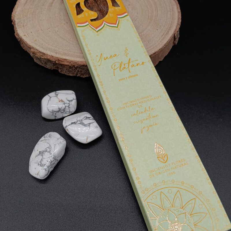 Incienso Hindú con Flores Medicinales "Yuca & Plátano"