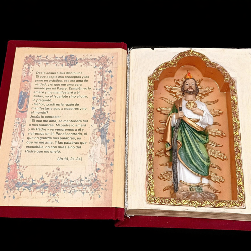 San Judas Tadeo en Libro – 17 cm