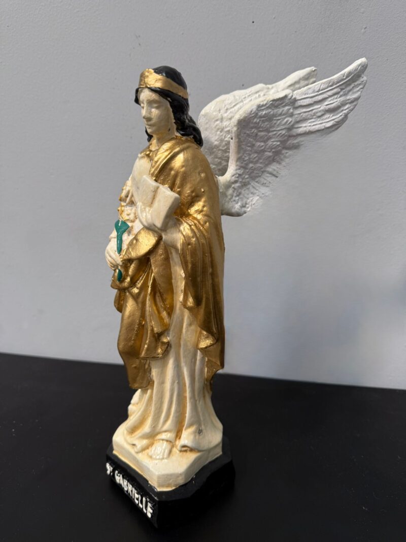 Figura Arcángel San Gabriel Dorado - Imagen 2