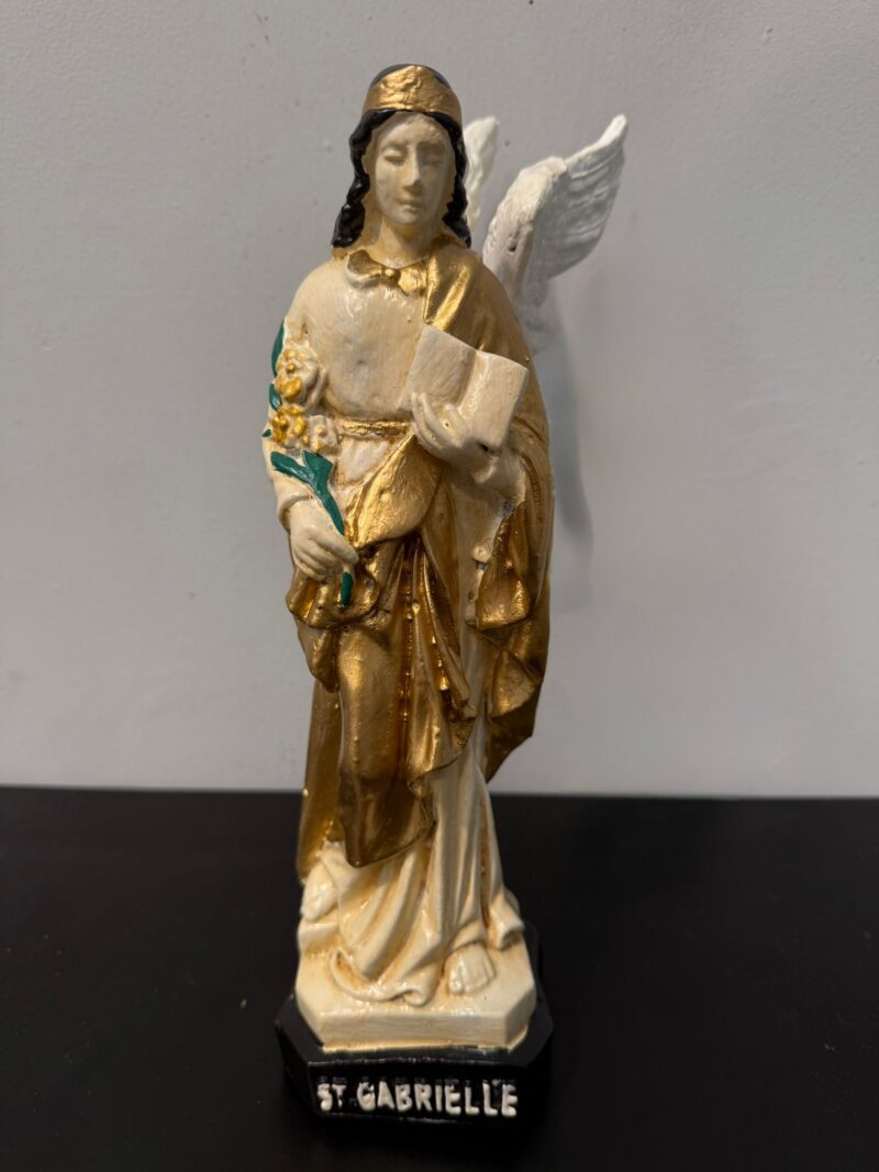 Figura Arcángel San Gabriel Dorado