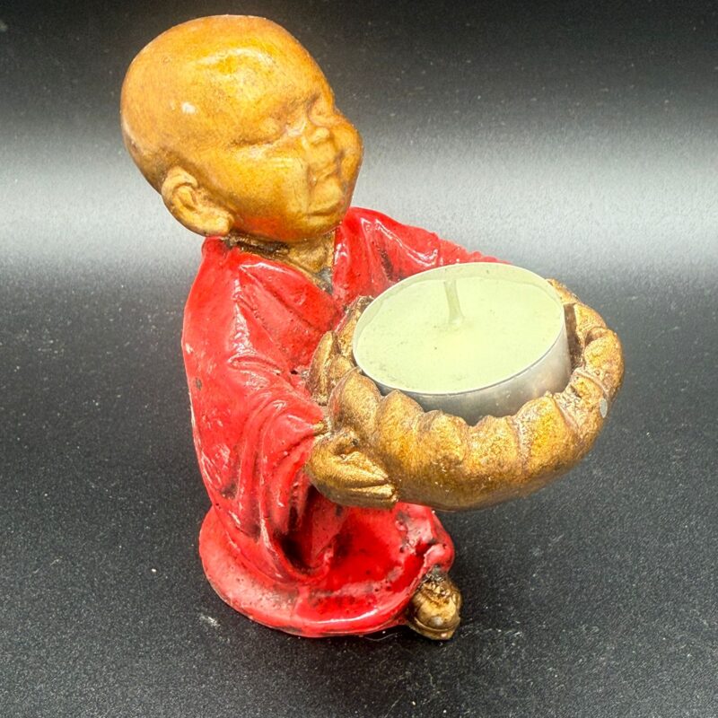 Porta vela Buda Rojo