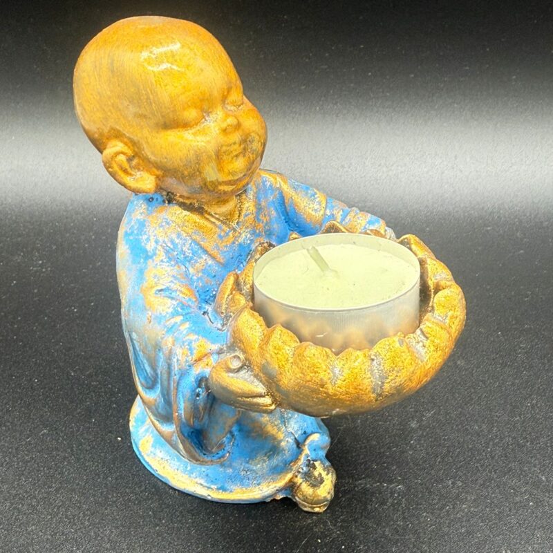 Porta vela Buda Azul