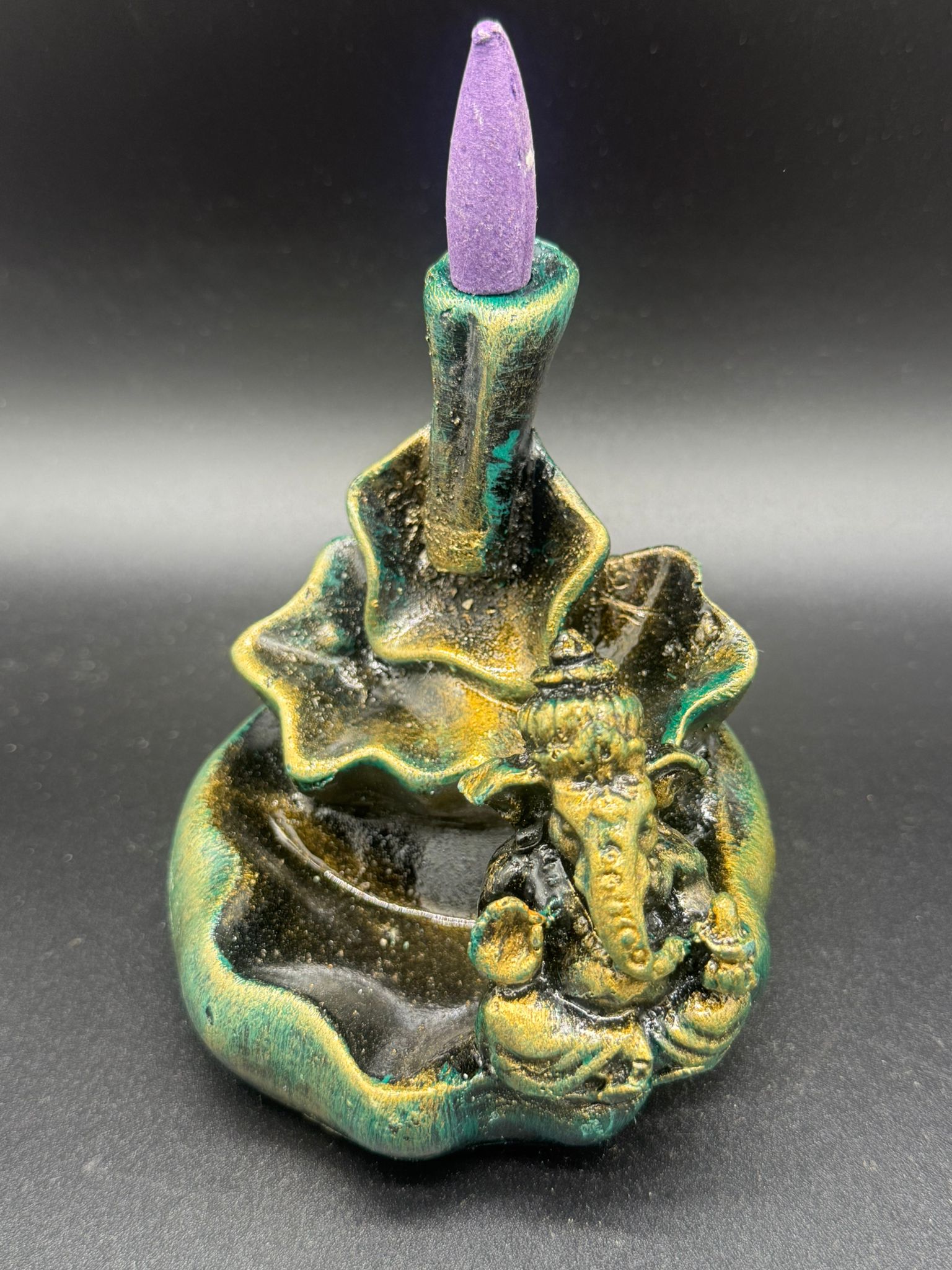 Fuente de Reflujo Ganesha Verde/Oro Viejo - Imagen 2