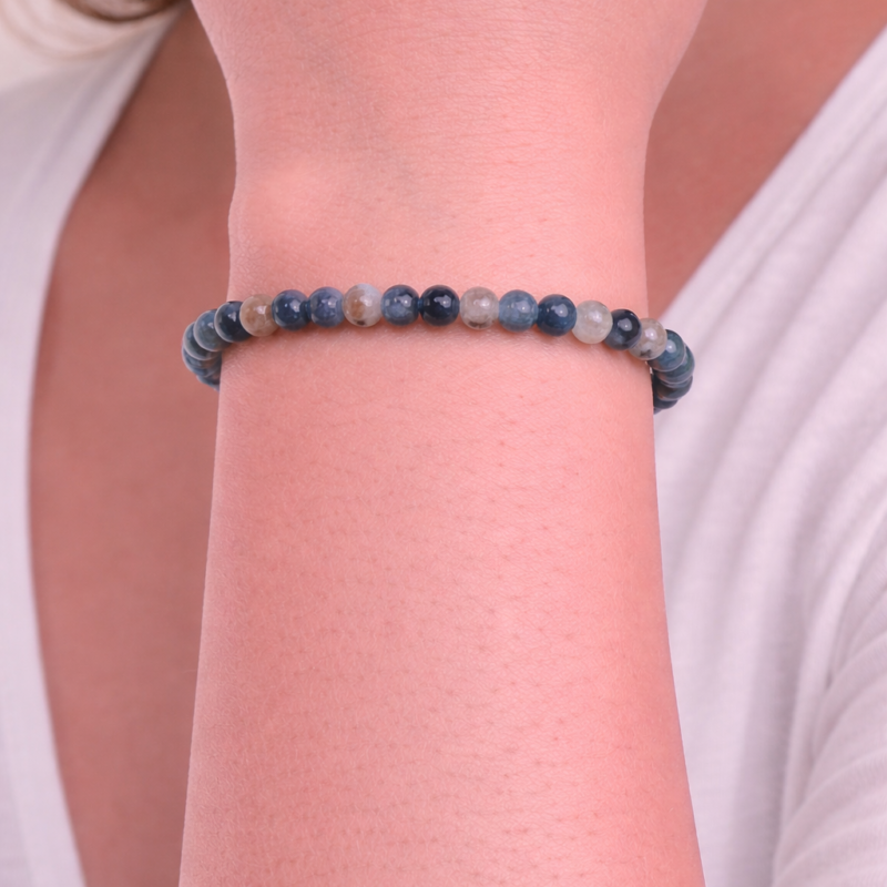 Pulsera Cuarzo Azul 4 mm