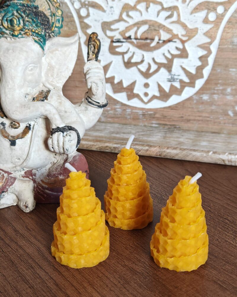Vela de Panal de Miel Cónica