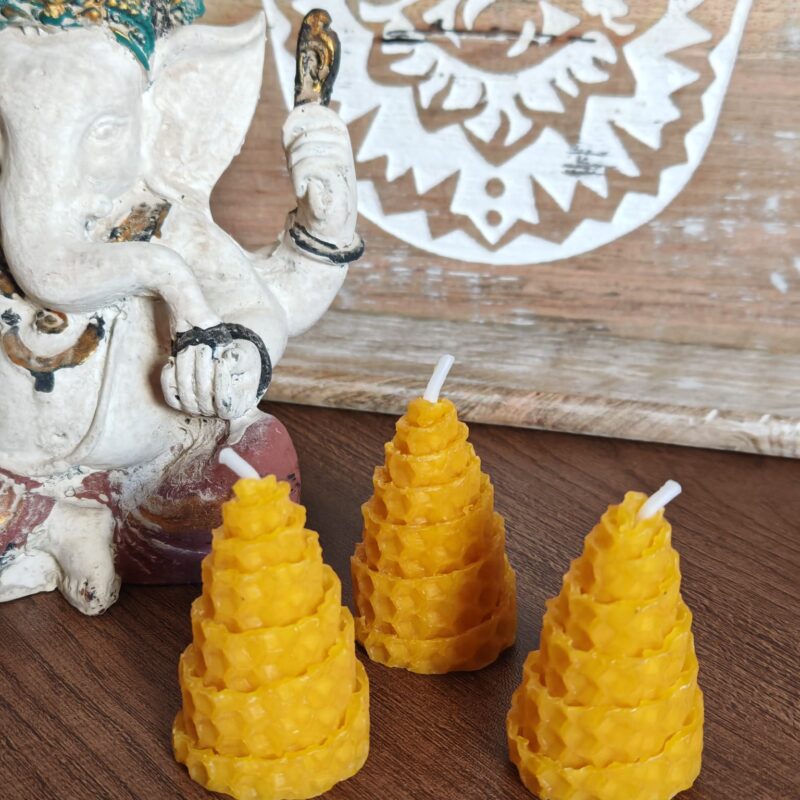 Vela de Panal de Miel Cónica