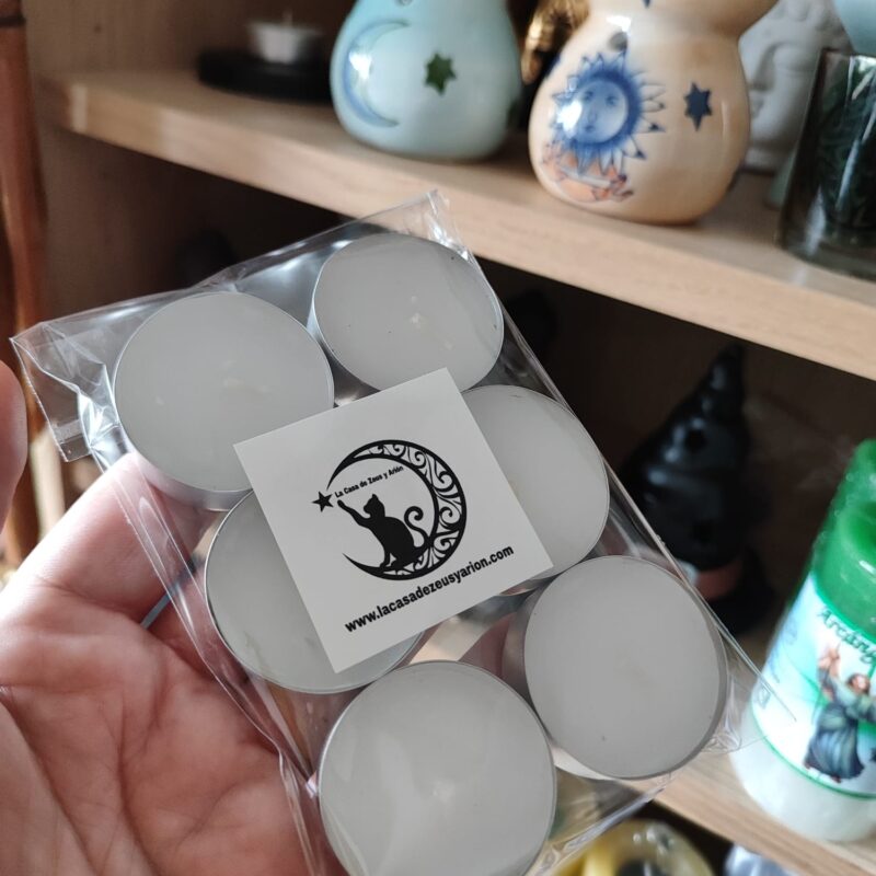 Pack de 6 Velas de Té Blancas