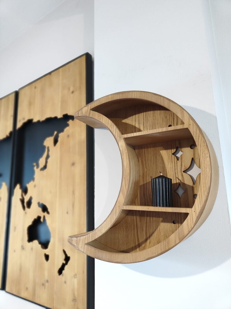 Estantería de Luna Creciente Color Madera - Imagen 2