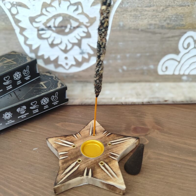 Porta Incienso en Forma de Estrella (9 cm)