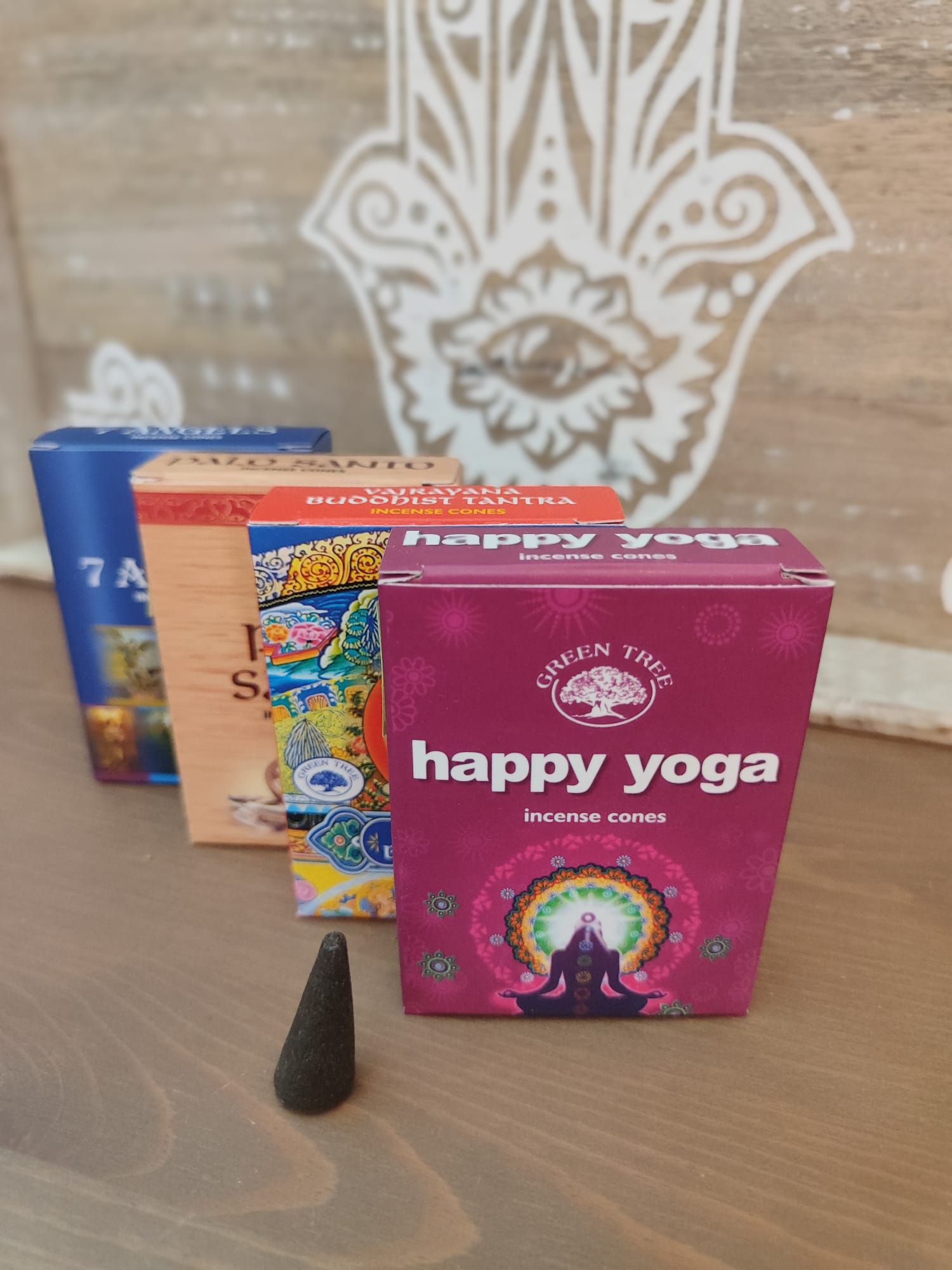 Conos de Incienso Green Tree. Happy Yoga (12 conos)