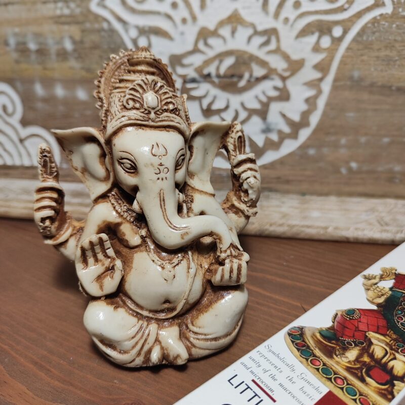 Ganesha Color Marfil (12 cm)