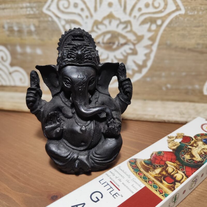 Ganesha Color Negro (12 cm)