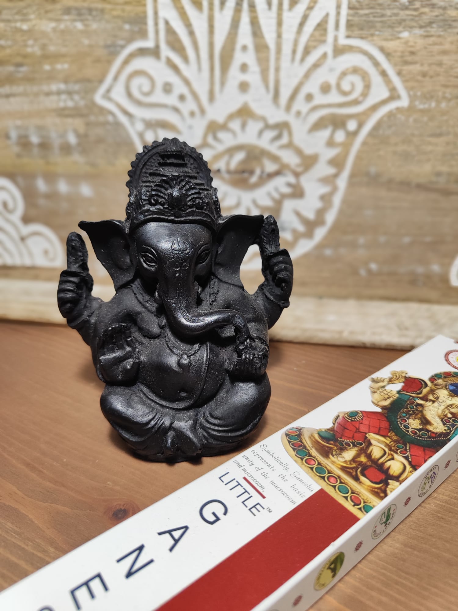 Ganesha Color Negro (12 cm)