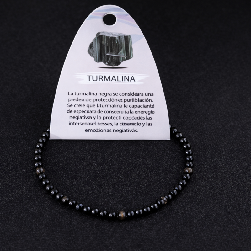 Pulsera de Turmalina 4mm