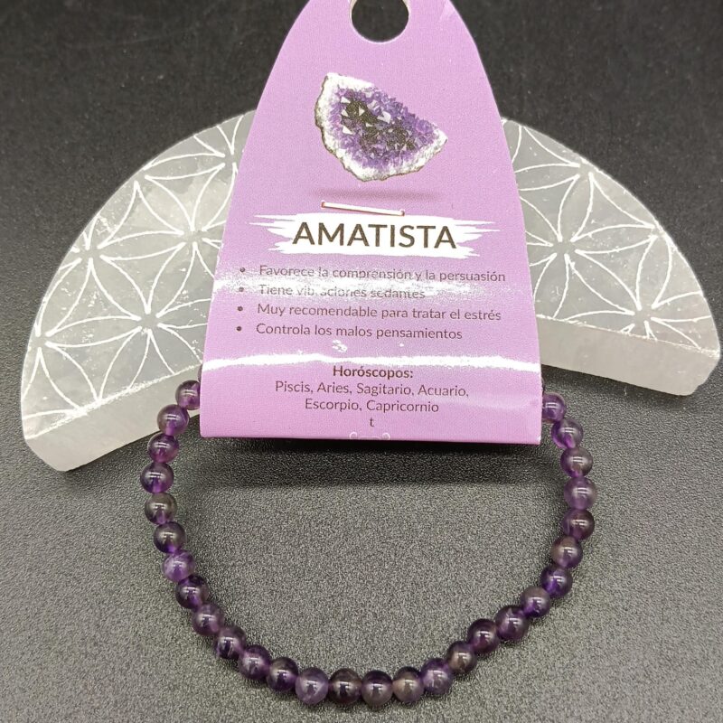 Pulsera de Amatista 4mm