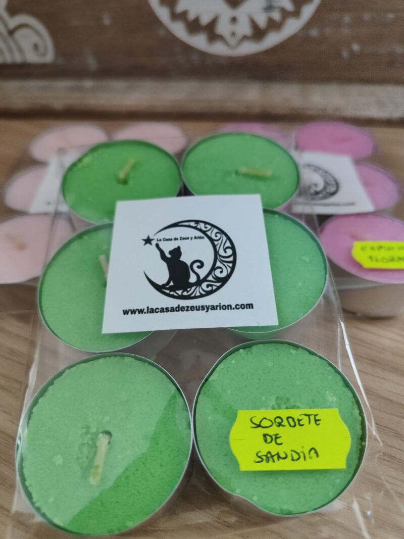 Pack 6 Velas de té Aroma Sorbete de Sandia