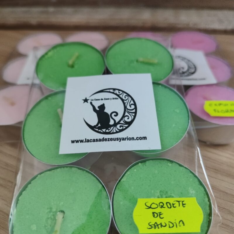 Pack 6 Velas de té Aroma Sorbete de Sandia