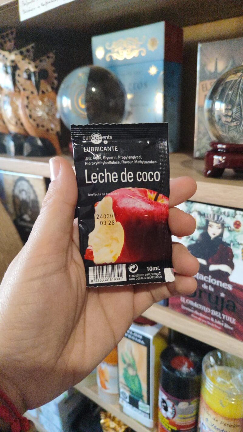Gel Lubricante con Feromonas Aroma Leche de Coco  10 ml